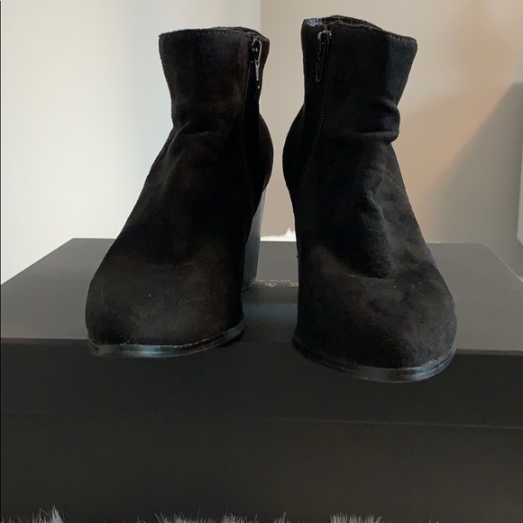 Diba black suede block heel bootie - Picture 9 of 11